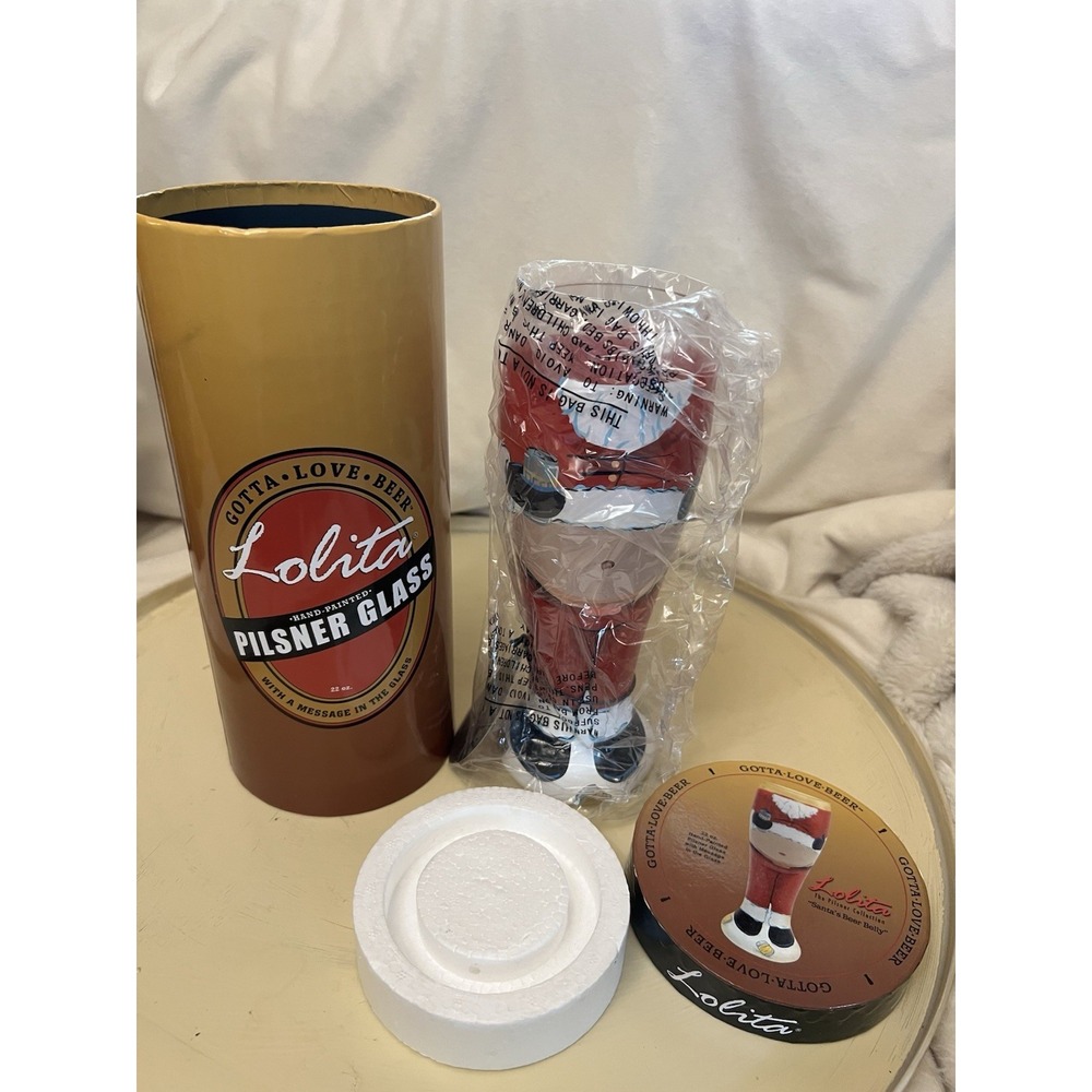 Lolita Pilsner Glass-"Santa's Beer Belly"